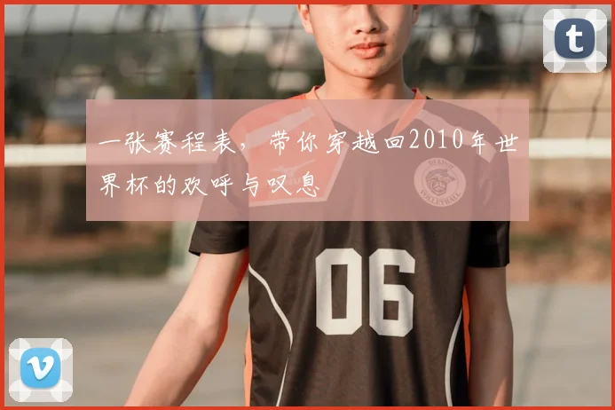 一张赛程表，带你穿越回2010年世界杯的欢呼与叹息